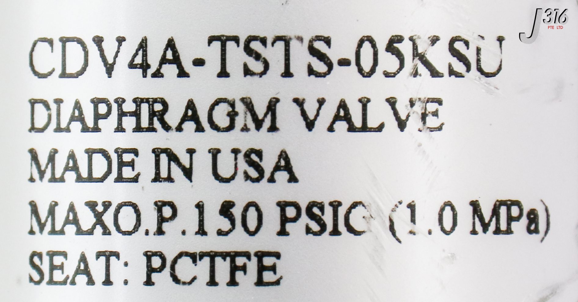 トン L16870 (LOT OF 20) TALON DIAPHRAGM VALVE, MAX 150PSIG(1.0MPA